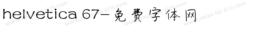 helvetica 67字体转换